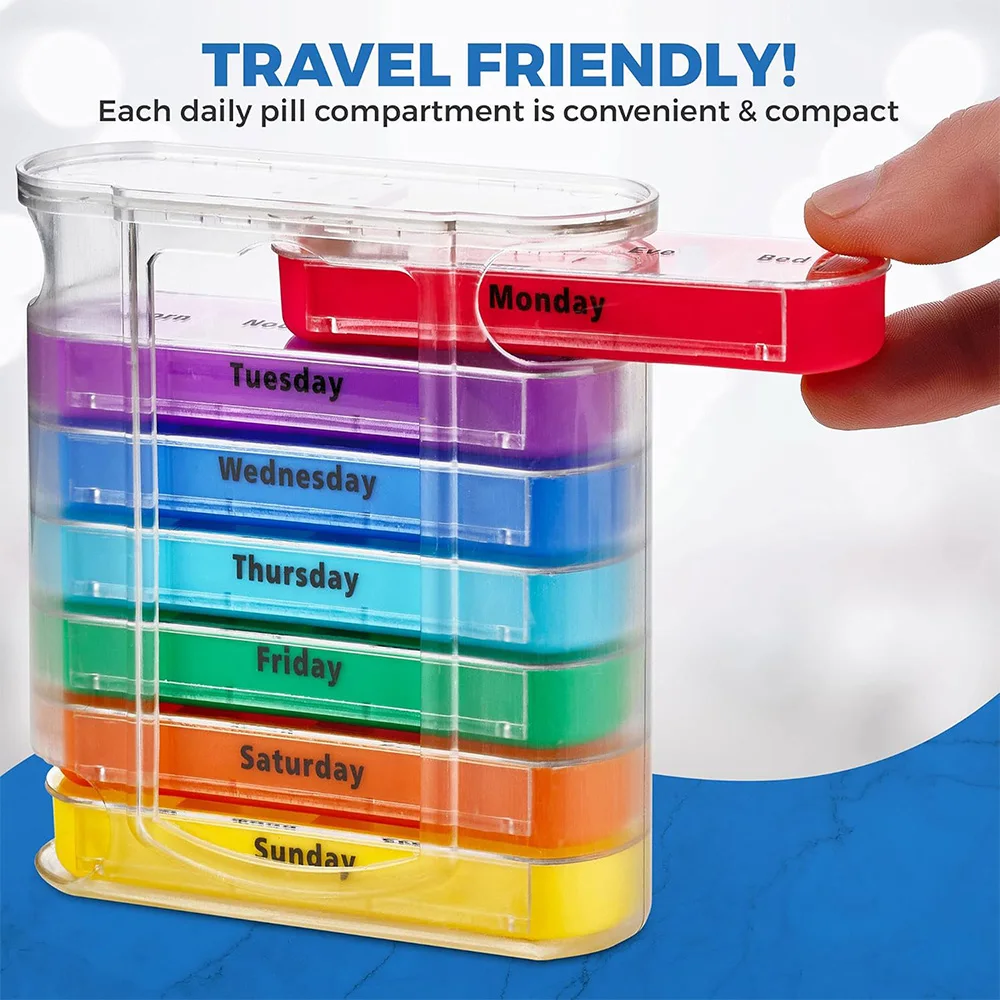 Weekly Pill Organizer 7 Day 4  - Food Storage Drawers review and price