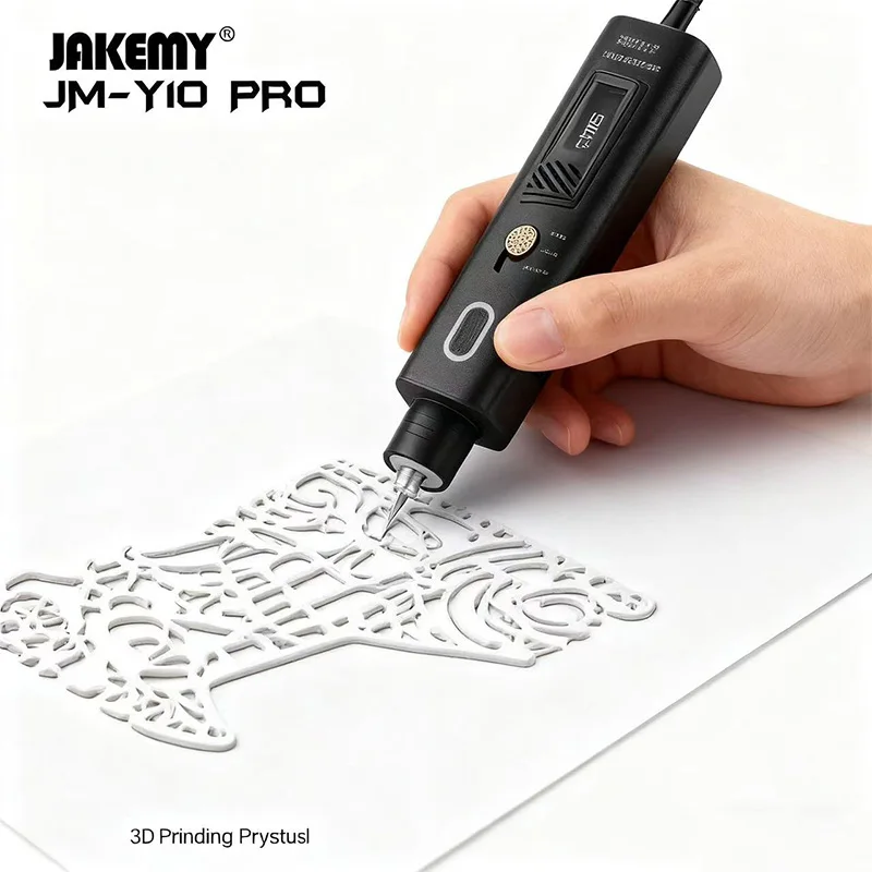JAKEMY JM-Y10 PRO Ultrasonic Cutter 35W 40KHZ Acrylic Carbon Fiber Board Plastic Cutter Metal Wood Grinding Machine 2