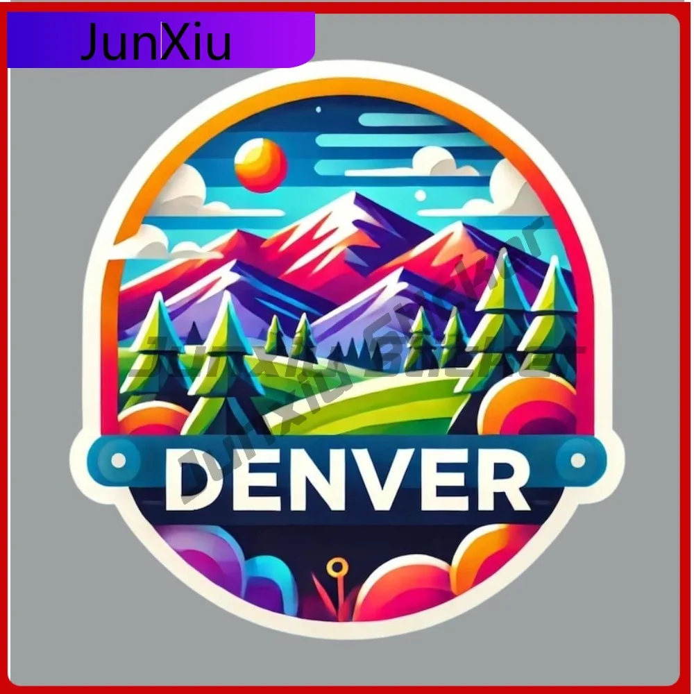 

Denver Colorado Travel Scratch-proof Sticker X 500 Motorcycle Stickers Vinyl Bumper Fridge Or Laptop Bumper Truck Electric Scoot
