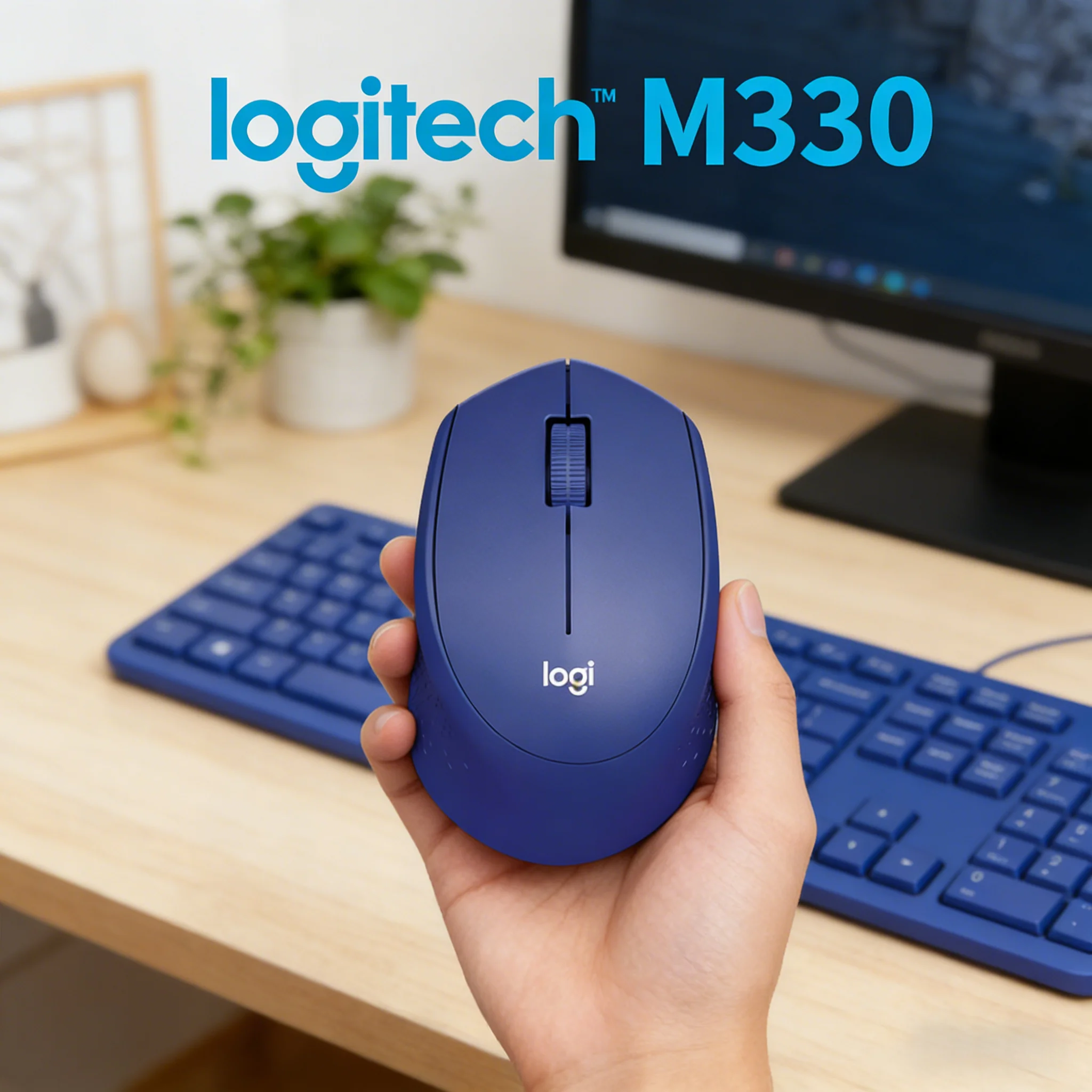 

Logitech M330 Silent Plus Wireless Mouse, Noiseless Click, 18 Month Battery, 2.4GHz, Precise Tracking, Plug & Play for Windows