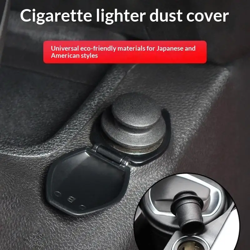 Universal Car Cigarette Lighter Socket Cover Waterproof Dust Proof Stopper Cap for Off-road Vehicle Sedan Interior Protection