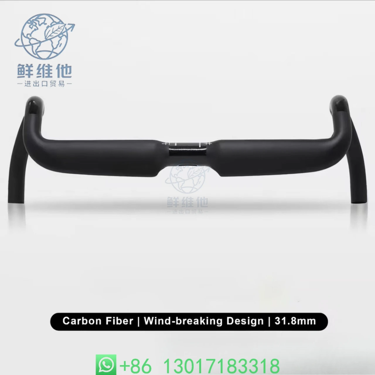 

Outer Flared Road Bike Handlebar Wind Breaking Internal Routing Swept Back Design for Comfort Riding