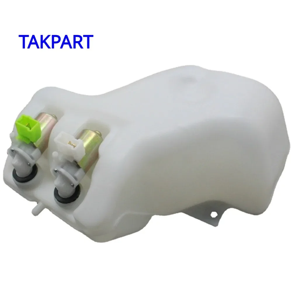 TAKPART Car Windshield Washer Pump Washer Bottle Kit Washer System with Pump Jet Button Switch for Nissan