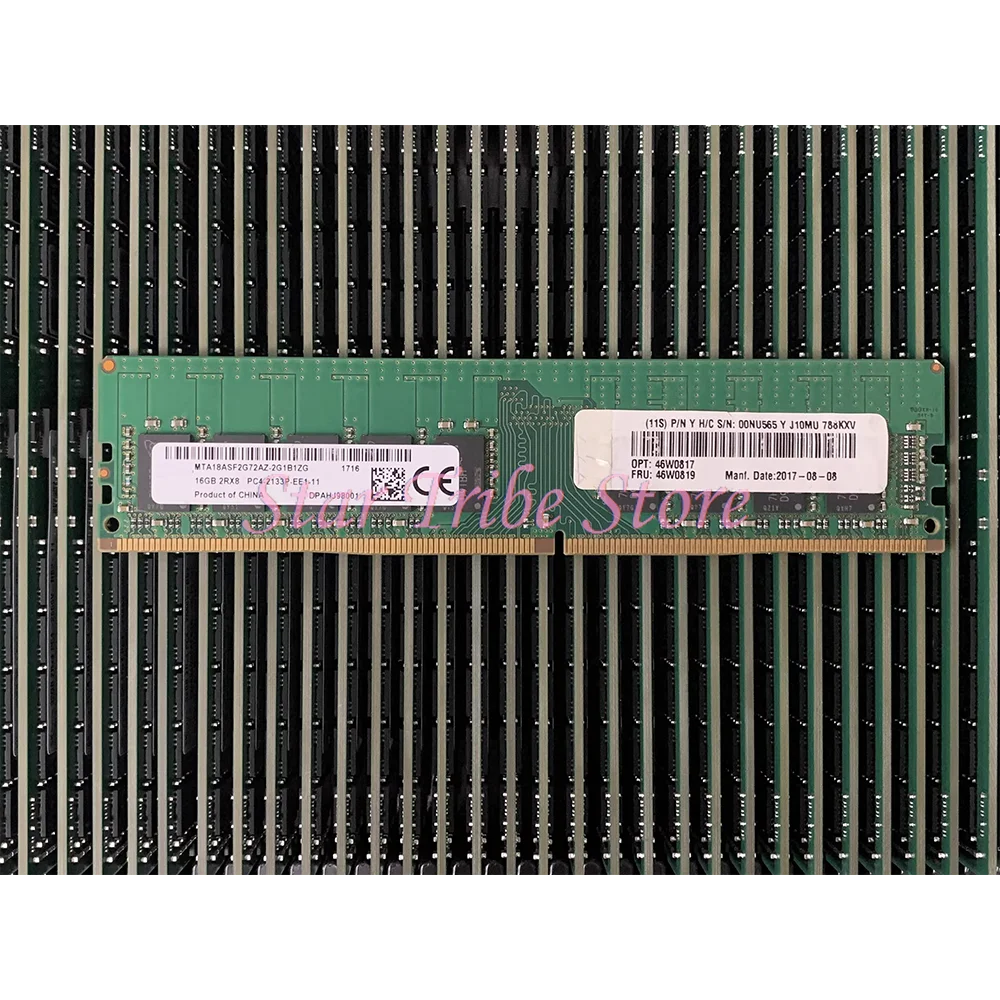 

46W0817 46W0819 00NU565 RAM 16G 16GB 2RX8 PC4-2133P DDR4 2133 ECC For Lenovo Server Memory