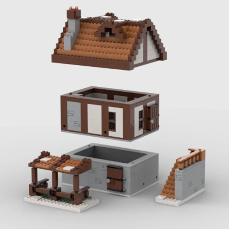 Popular Adventure Game Model Moc Building Bricks Pixel House Technology Modular Blocks Gifts Christmas Toys DIY Sets Assembly