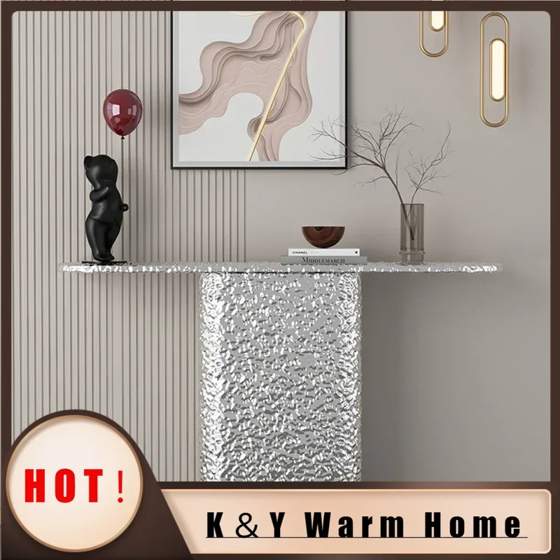 

Modern Corner Living Room Table Silver Console Classic Vertical Garden Table Modern Mini Tisch Wohnzimer Hallway Furniture