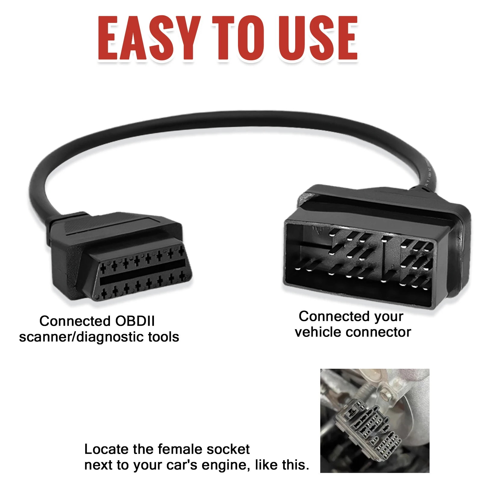 Für Toyota 22 Pin OBD Stecker OBD2 Diagnose Kabel 22 Pin zu 16 Pin OBD1 OBD2 Adapter für OBD2 Schnittstelle Scan Diagnose werkzeuge