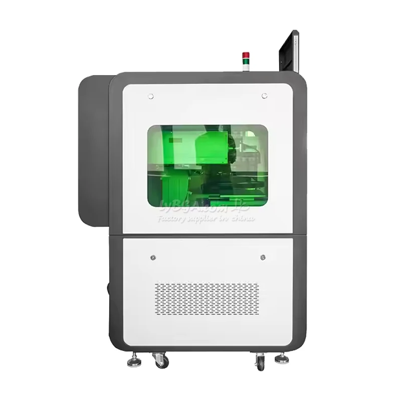 LY جديد مخصص المغلقة 20 واط-200 واط ثلاثية الأبعاد النقش العميق آلة التعليم بليزر الألياف اللون بمناسبة للمجوهرات Metle تبريد الهواء