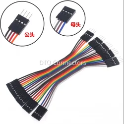 10Pcs 2.54MM Pitch Dupont Line Female / Male 2P 3P 4P 5P 6 7 8 10 12 Pin Dupont Cable Connector Jumper Cable Wire 10Cm/20Cm/30Cm