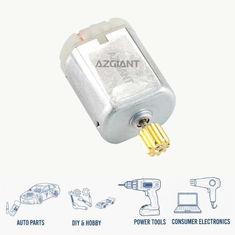 AZGIANT Mini Motor 9T FC-280SC DC 12V Low Noise for Car Accessories&DIY Toy&Electric Tool Aftermarket Hot Sale Limited Offer