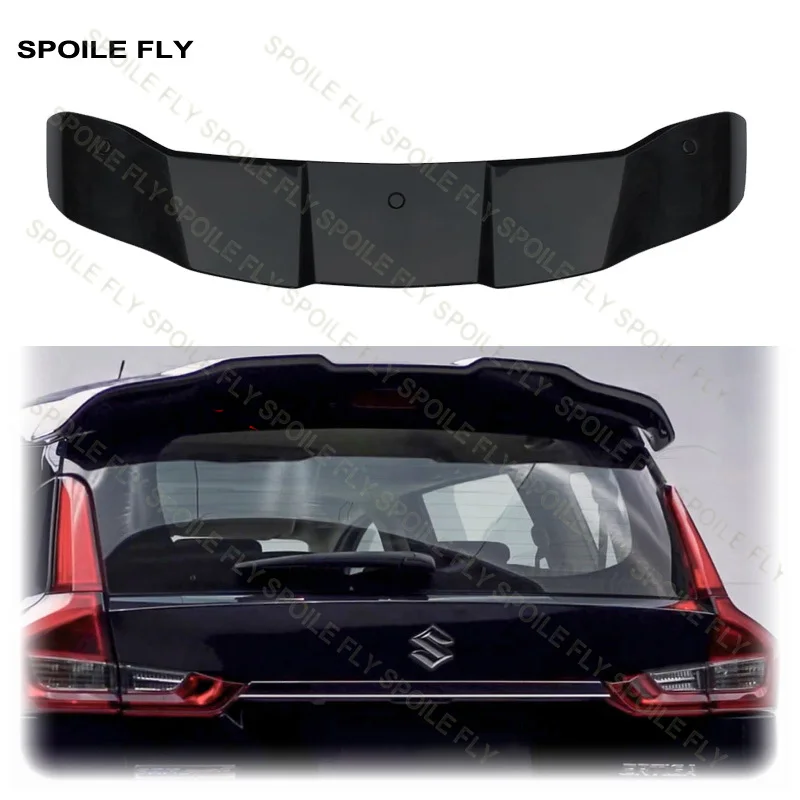 2019 To 2025 For Availing Suzuki Ertiga XL7 Monster Style Rear Roof Big Spoiler Wing Lip By High Quality ABS Gloss Black