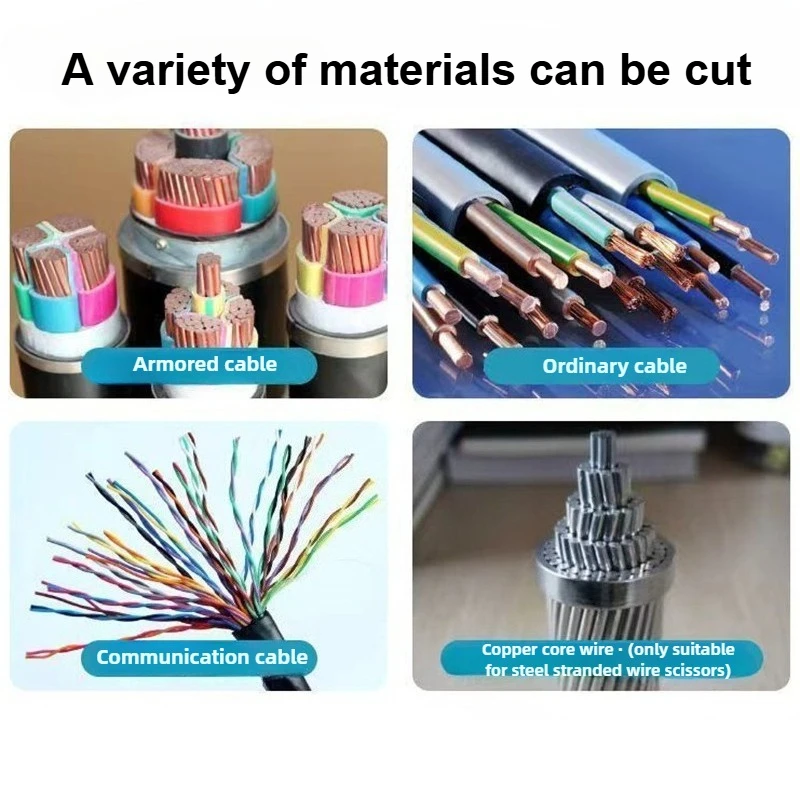 Cisailles à câble à cliquet, pince à câble professionnelle extensible, coupe-fil multifonction robuste, coupe-boulons en cuivre et aluminium