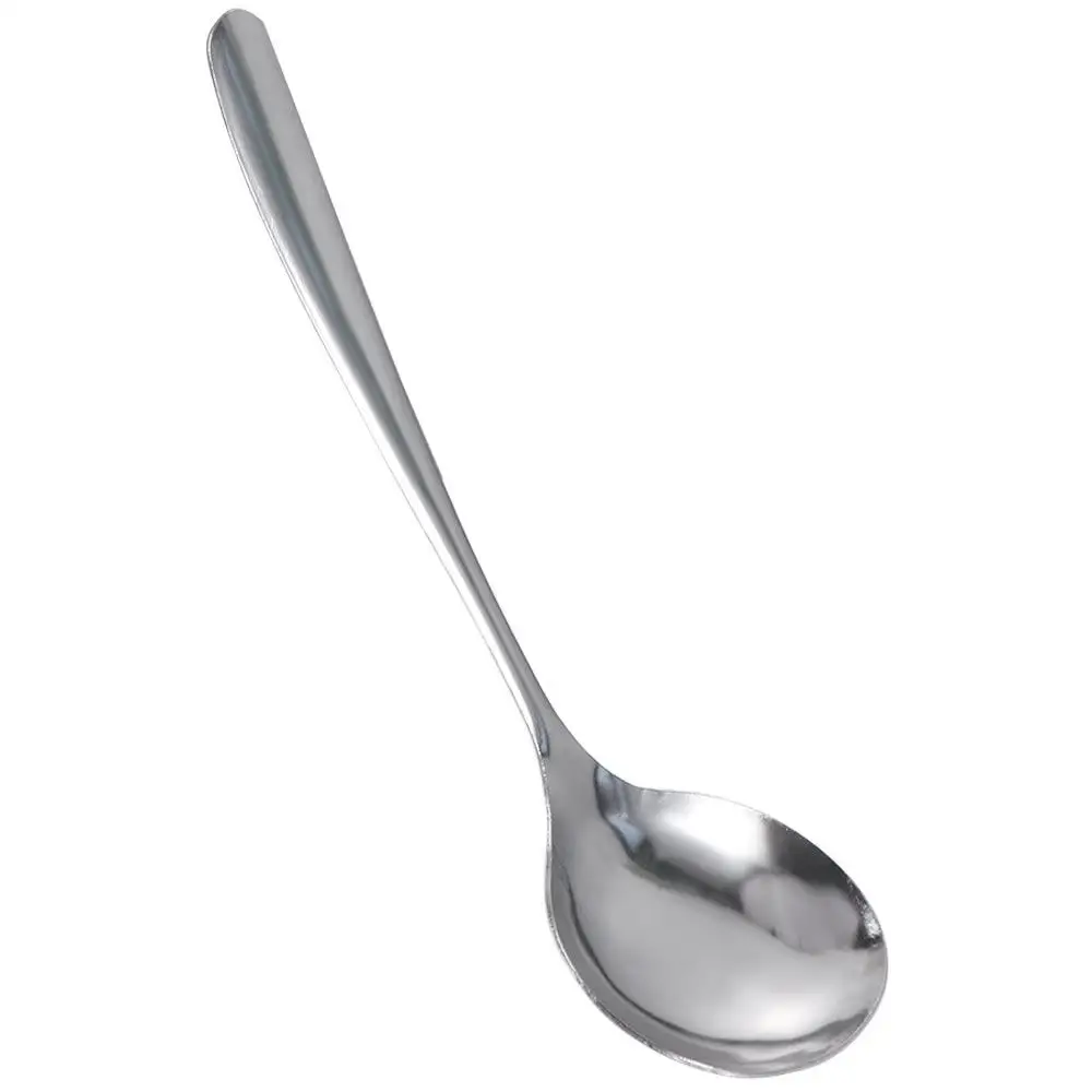 

Thick-Handled Stainless Steel Spoons Premium Durable Soup Spoon Comfortable Grip Rust-Resistant Serving Spoons Kitchen