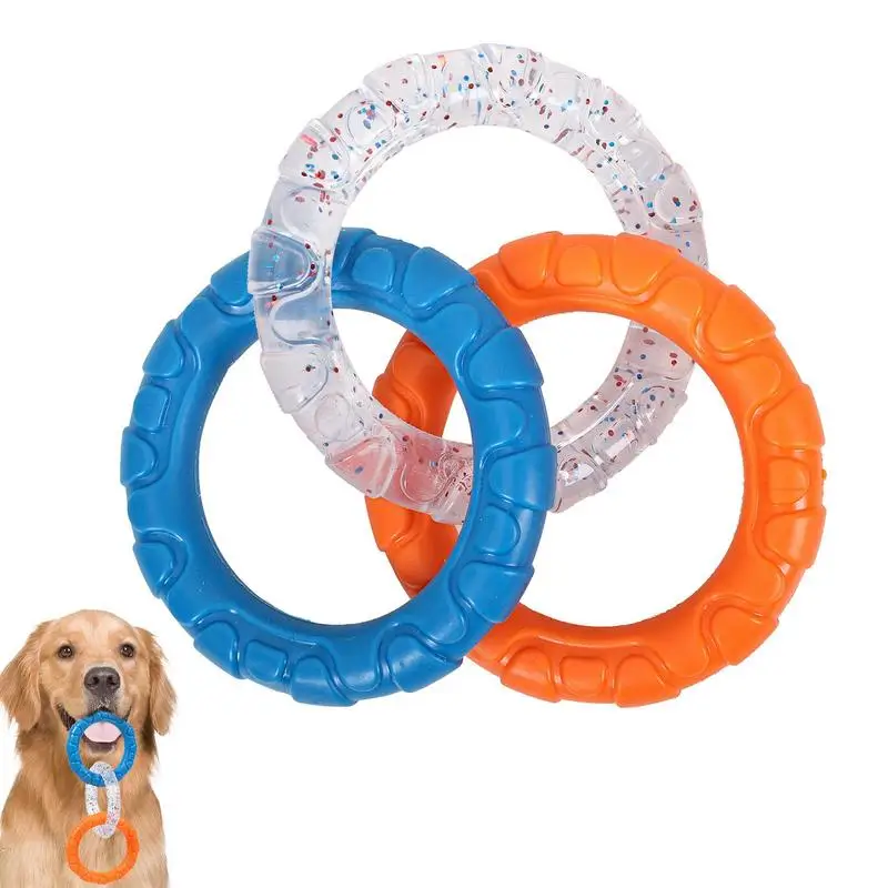 

Chew Toys For Dogs Interactive Dog Chew Dog Chewing Ring Toy Chew Toys Ring For Teeth Cleaning Indestructible Dog Toys For Small
