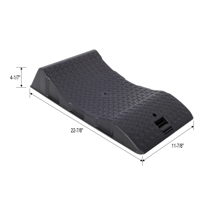 Heavy duty Rubber Wheel Stopper With Storage Bag Foldable Car Ramp Pad For Vehicle Tire Protection And Garage Organization