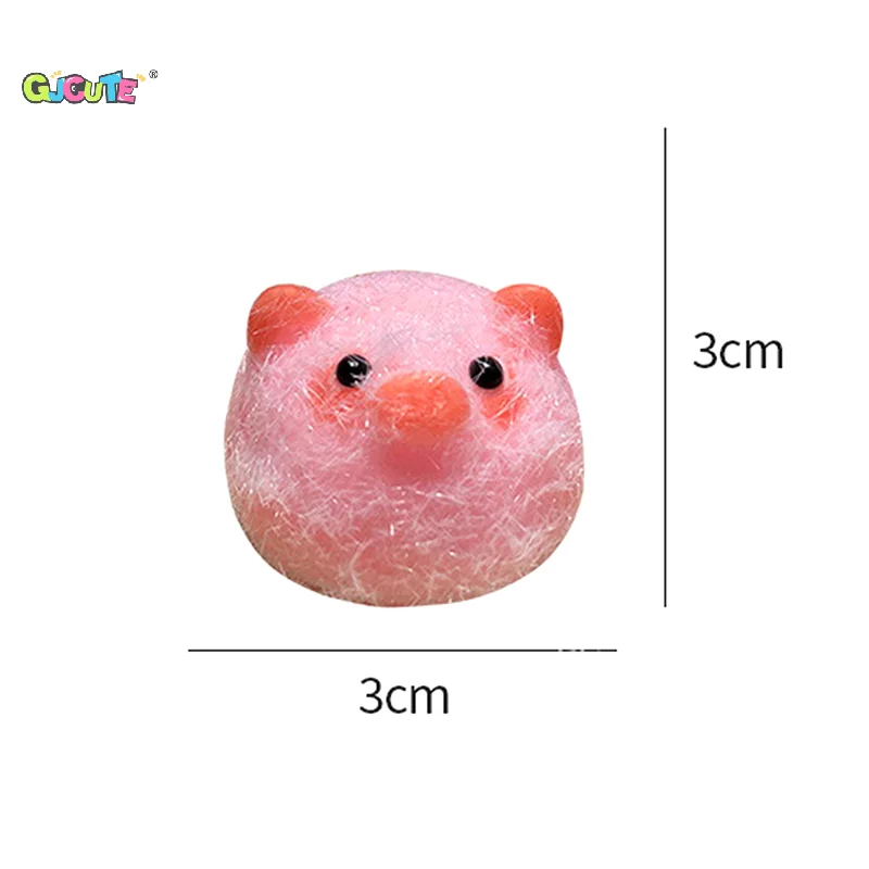 Miniature Chick Pig Animal Relief Squeeze Toy Sticky Squishy Mini Penguin Duck Stress Relief Squishy New Fidget Toy