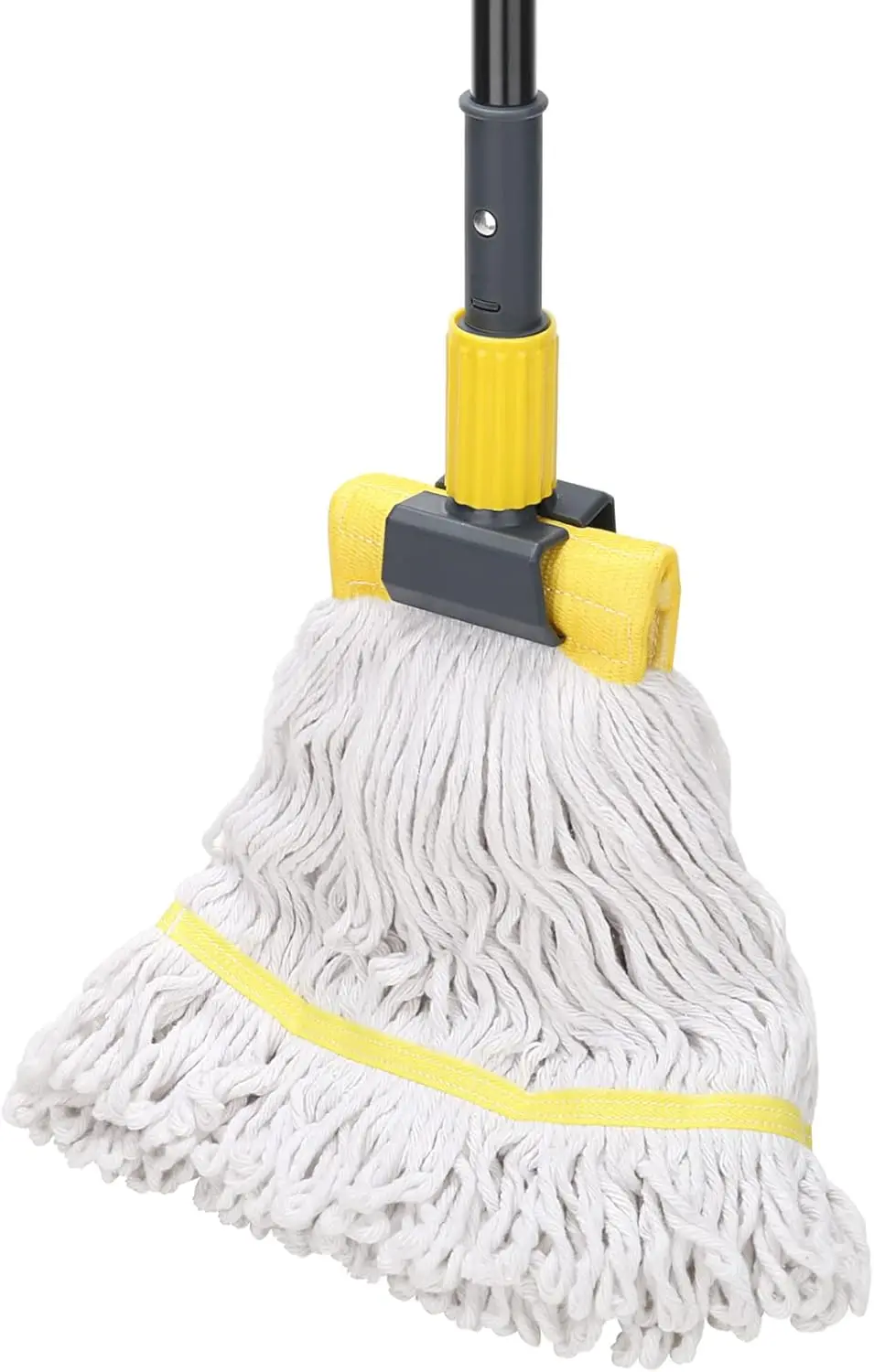 

Mop with Long Handle,60" Looped-End String Wet Cotton Mops for Floor Cleaning,Home,Kitchen,Office,Garage and Concrete/Tile Floor