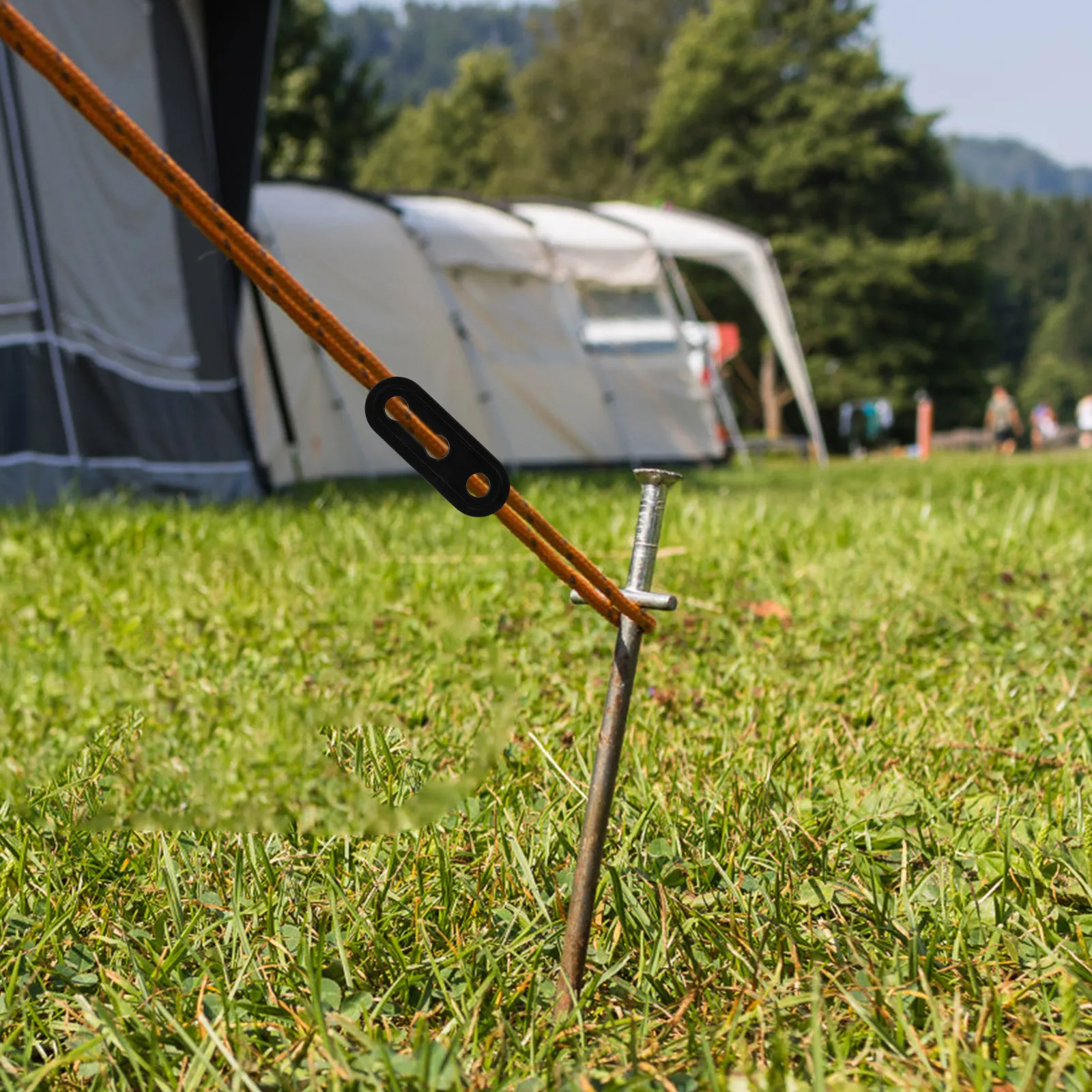 

100Pcs Tent Wind Rope Buckle Plastic Adjustable Cord Tighteners Camping Rope Tensioners Outdoor Use Durable Tent Cord Fasteners