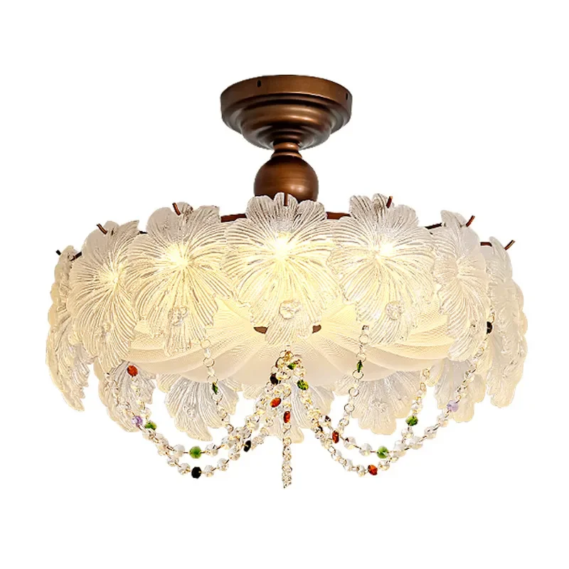 French Medieval Crystal Chandelier Luxury Main Light for Hall Living Room Dining Room Bedroom Zhongshan Lamp New Arrival