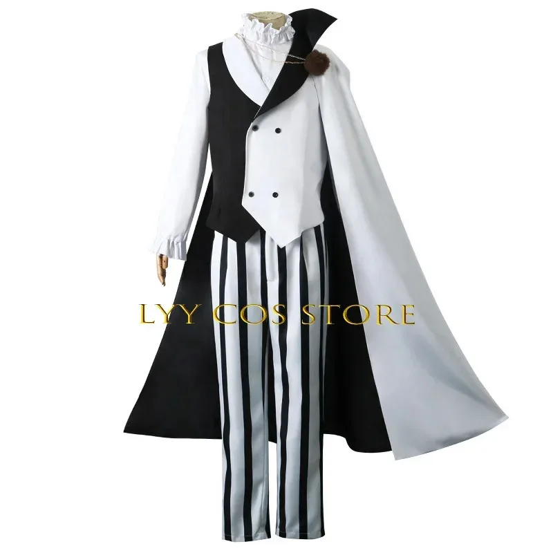 ❤Special Offer Nikolai Gogol Cosplay Anime 4th Bungou Stray Dogs Costume Uniform Suit Cloak Halloween Saigiku Jono Cosplay Ou★❤★ view 2