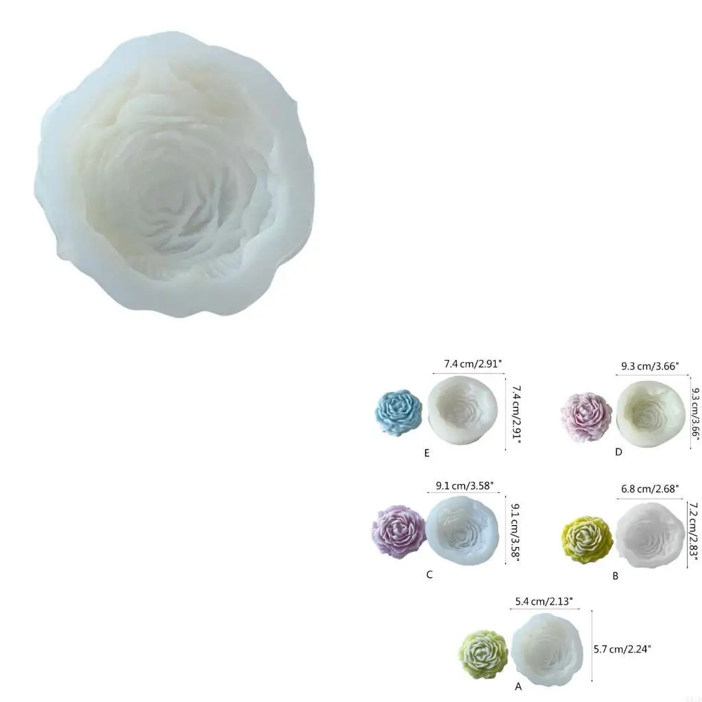 

Stereo Peony Flower Soap Mould DIY Epoxy Handmade Mold