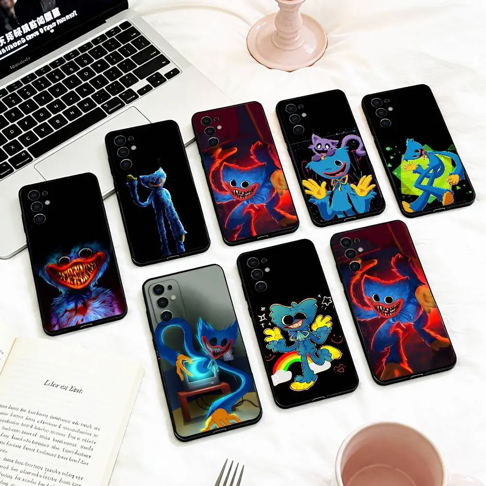 

Horror G-Game H-Huggy W-Wuggy Phone Case For Samsung S 25,24,23,22,30,21,10,9,Ultra,Plus,Lite,FE,4,5 G Soft Black Case
