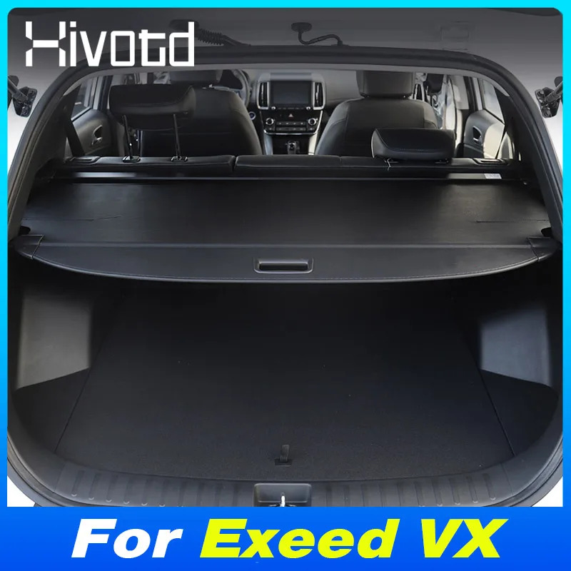 

Багажник автомобиля, грузовая крышка, перегородка, телескопическая штора, декоративные детали для Chery Exeed VX 2020-2023, аксессуары для интерьера, Стайлинг