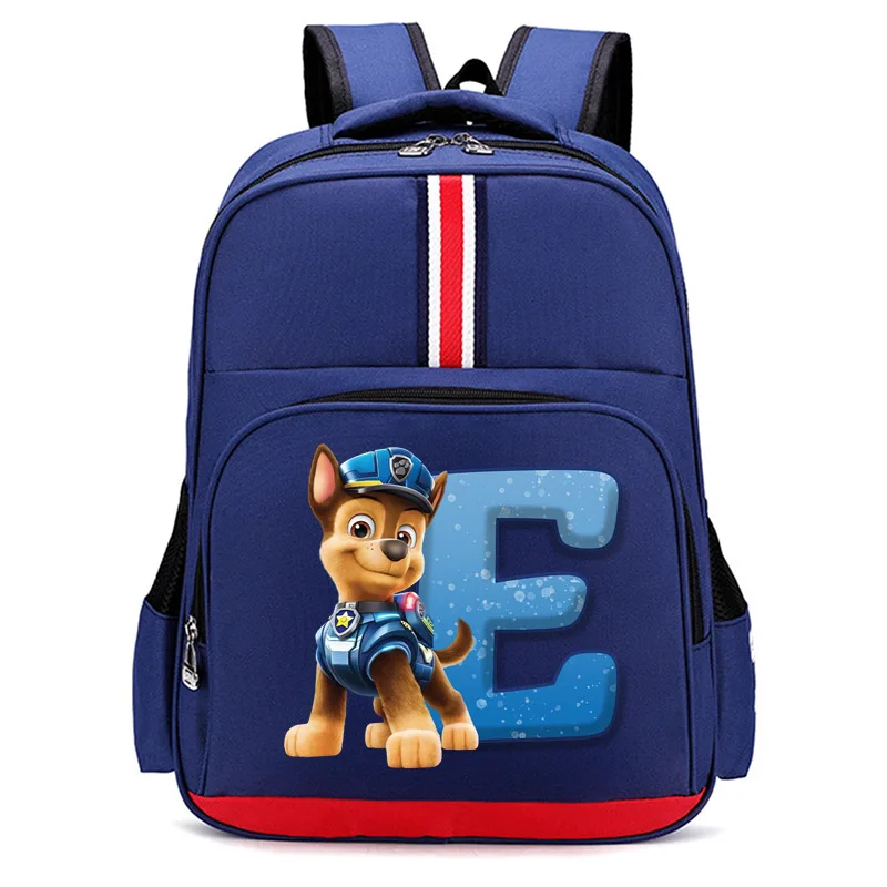 لطيف باو باترول المدرسية طالب رسالة A-Z حقيبة الظهر المطبوعة حقيبة الظهر عالية السعة الأولاد الكرتون العودة إلى المدرسة هدايا الموضة