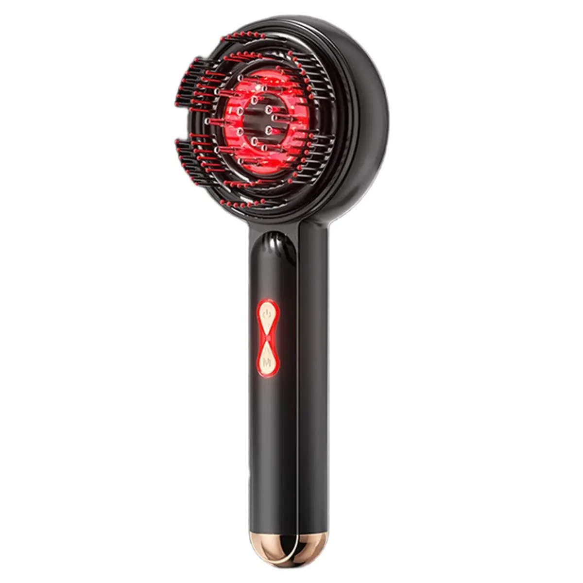 T1610C◐◆◀♥Massager Microcurrent Electric Massage Comb Red Light Electric Liquid Guide Comb Head Massager Head Electric Liquid Co