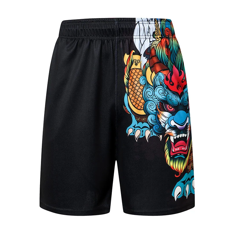 Chinese Dragon Graphic Beach Shorts Pants Men 3D Printed Surfing Board Shorts Summer Hawaii Swimsuit Swim Trunks Cool Ice Shorts