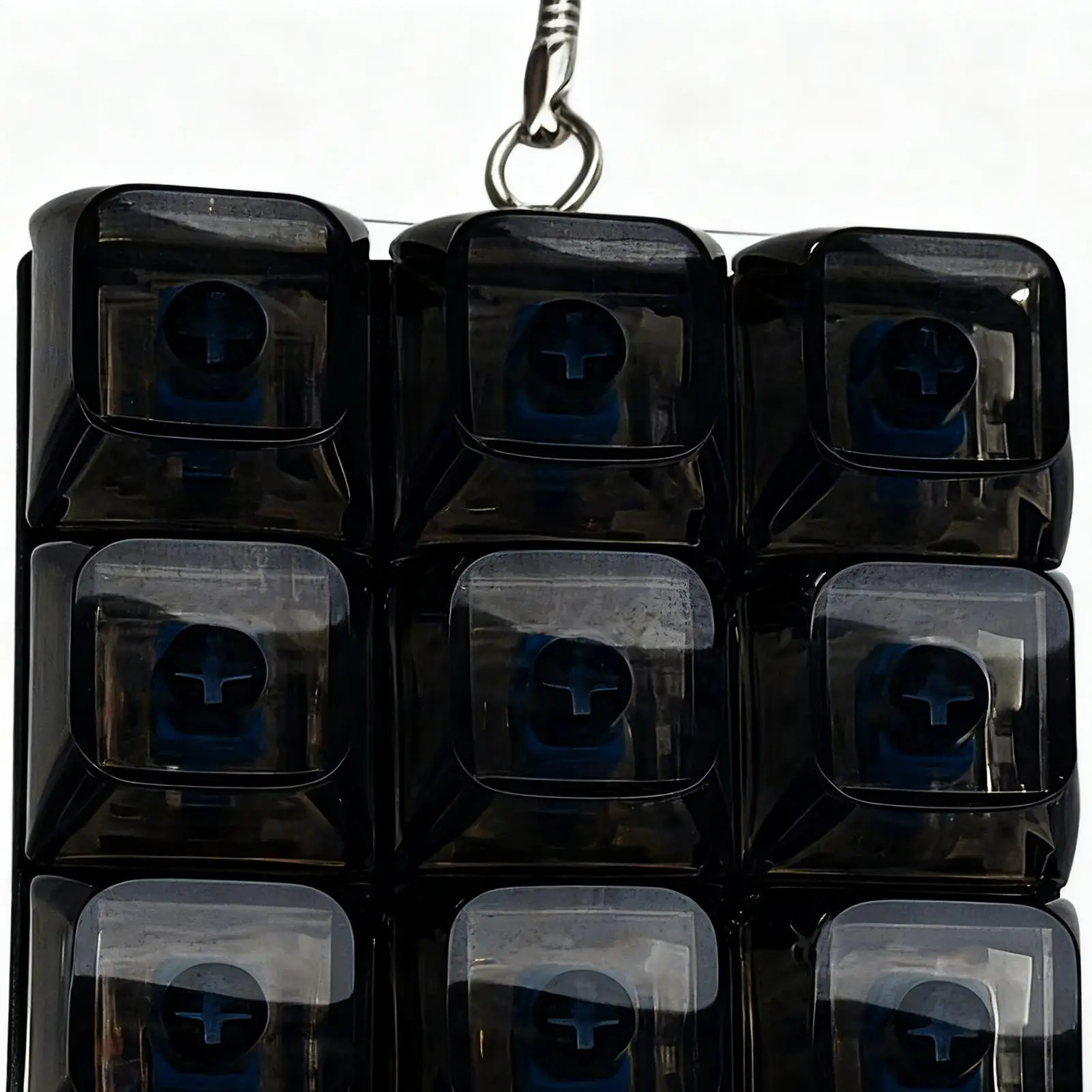 Keyboard Fidget Toy 9-in-1 Stress Relief Purse Charm Portable Bag Pendant for Kids Teens Adults Programmers College Students