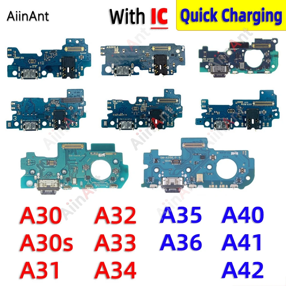 Dock USB Charging Board Port Connector Flex Cable For Samsung Galaxy A36 A35 A30 A31 A32 A33 A34 A315F A356B 4G 5G