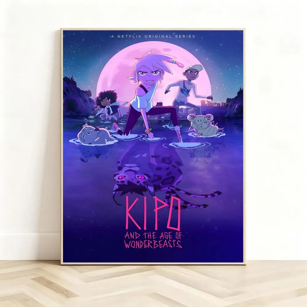 Fantasy Animation K-Kipo and the Age of Wonderbeasts Poster Classic Self-Adhesive PP Wall Sticker for Living Room Bar Decor Gift