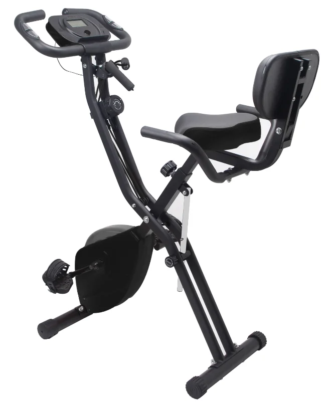 Venta al por mayor OEM gimnasio bicicleta estacionaria ejercicio plegable magnético X bicicleta 2,5 kg volante Cardio entrenamiento Fitness bicicleta para interior