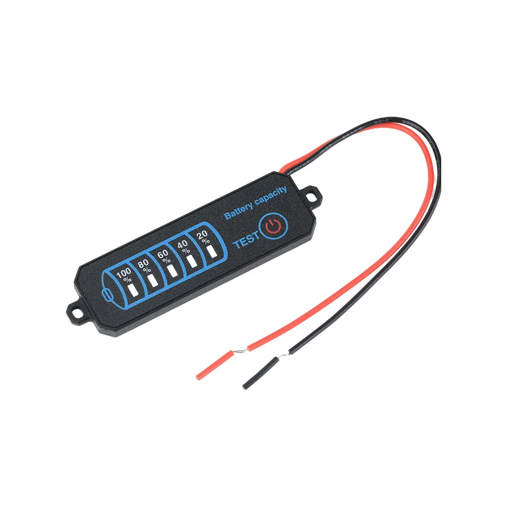 DC 5-30V LED Battery Power Indicator Lithium/Iron/Lithium/Acid Battery Capacity Voltage Tester Power Percentage Module Board
