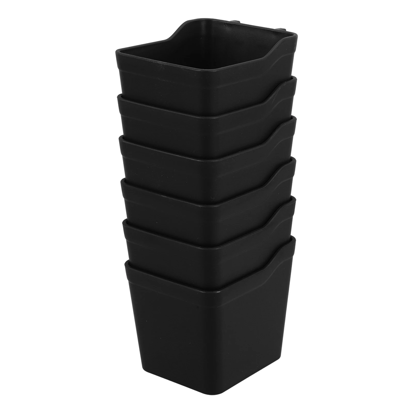

6pcs Storage Cups Durable Workshop Organizer Strong Parts Bins Garage Workbench Tool Holder Craft Room Office Kitchen Pegboard