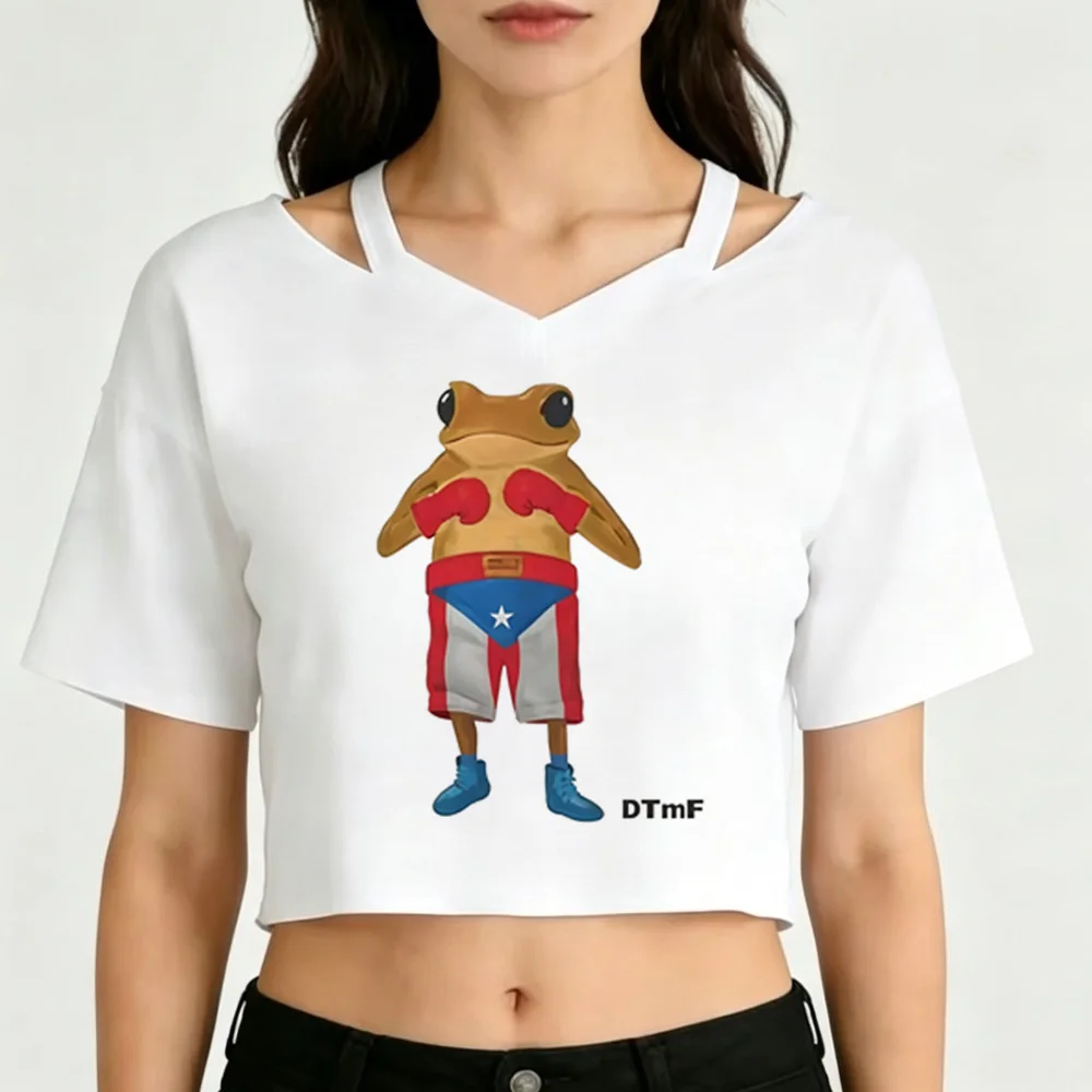 Bad Bunny Crop Top Teen Y2k  Kawaii Tshirt Graphic DTMF Debí Tirar Más Fotos TShirt