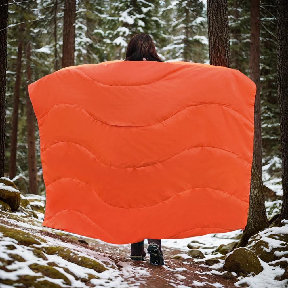 Camping Windproof Blanket Waterproof Portable Camping Blanket Tear-Resistant Outdoor Sleeping Pad for Cold Weather