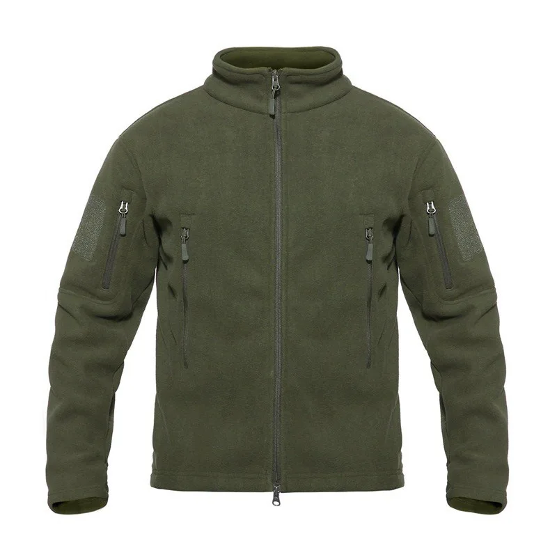 

Fleece Tactical Jacket Outdoor Standing collar hunting work clothes fishing Sport Hiking Camping Cycling fleece Coat Military