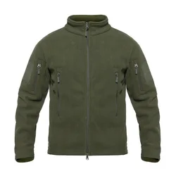 Fleece Tactical Jacket Outdoor Standing collar hunting work clothes fishing Sport Hiking Camping Cycling fleece Coat Military