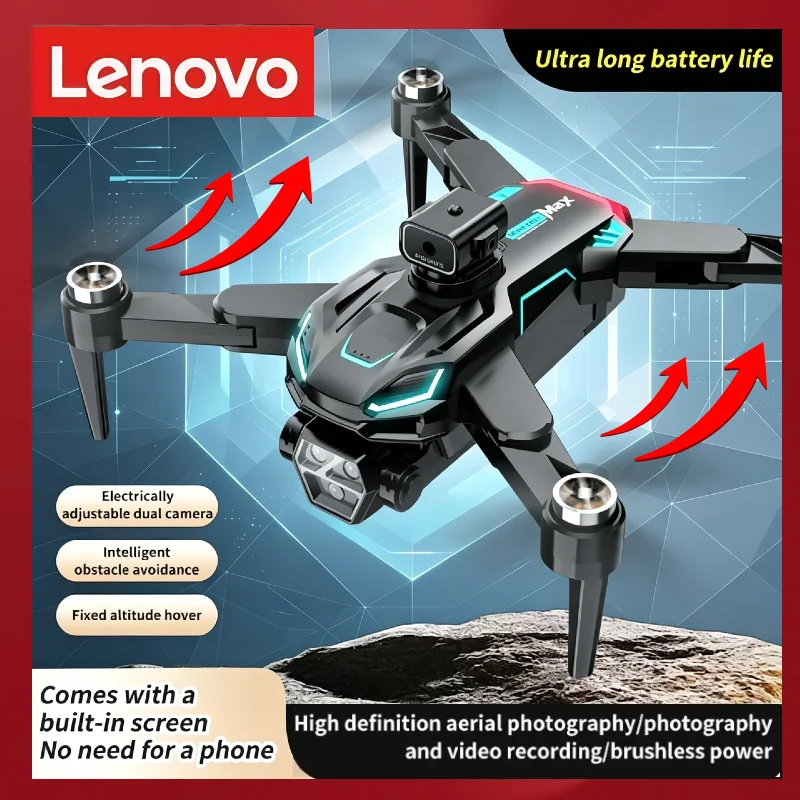

Lenovo M22 RC Foldable Drone 8K 4.3" Display, Long Endurance Brushless Motor, Optical Flow ESC 4K Aerial Photography