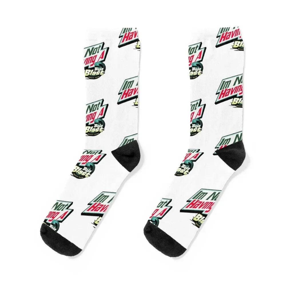 

I'm Not Having a Baja Blast Right Now Socks heated christmas stocking anti slip football Mens Socks Women's