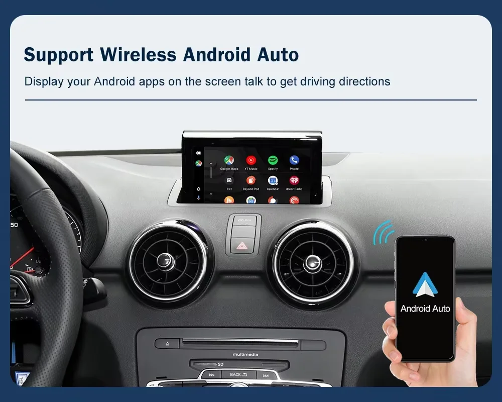 CARABC CarPlay اللاسلكي Android Auto لأودي A1 Q3 2012-2018 MMI 2G/3G HN + RMC مع وظيفة وصلة مرآة AirPlay #3