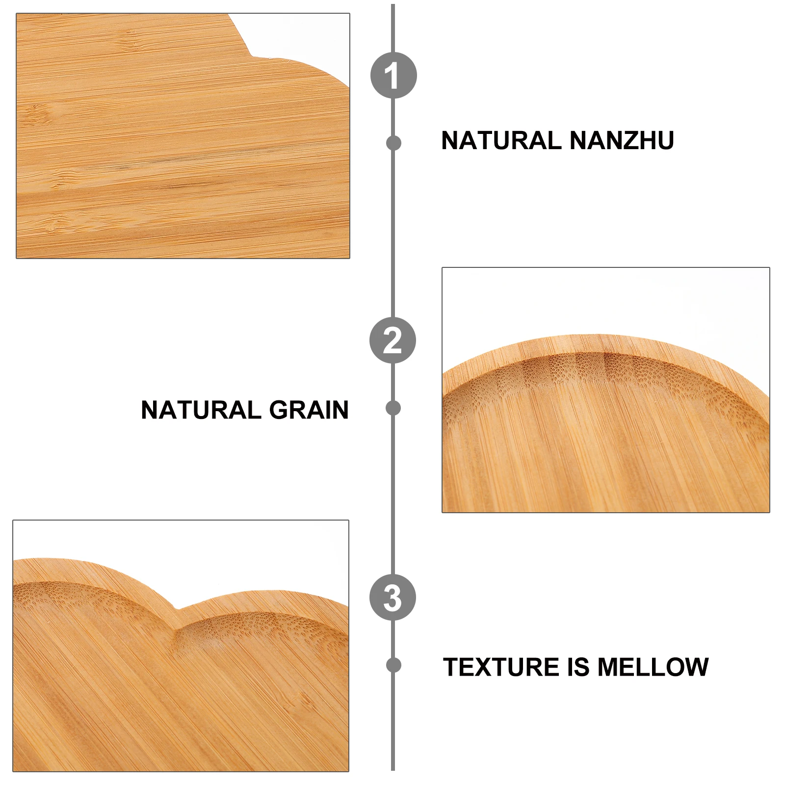 

Wooden Breakfast Tray Wear-Resistant Food Serving Plate For Kitchen Dining Table Decoration Pastry Board Sushi Tray Bamboo Food