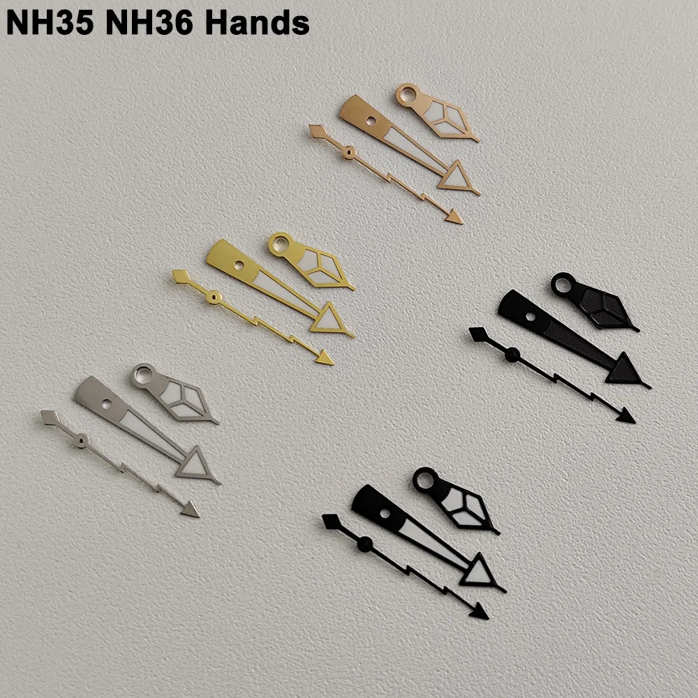 

NH35 часы стрелки NH35 NH36 зеленые светящиеся часы указатель аксессуары указатель серебро розовое золото черные часы указатель