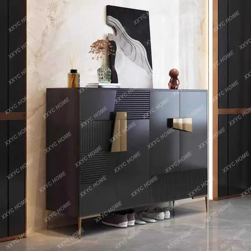 

Входной шкаф из массива дерева, встроенная перегородка, обеденный боковой шкаф для хранения, декоративный шкаф