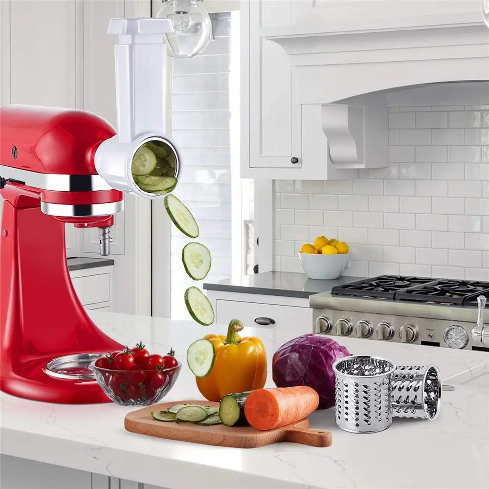 لخلاط كيتشن إيد ومفرمة اللحم وقطاعة الإعدادية ومرفق عصارة المربى