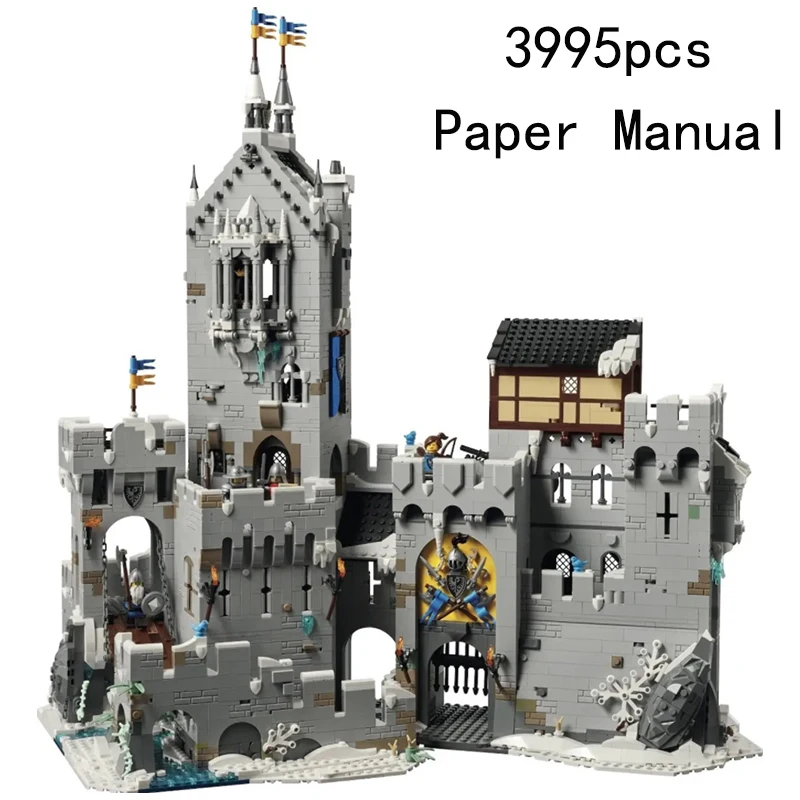 3995-teiliges Festungs-Baustein-Set Konstruktions-Bausteine Spielzeug-Architekturmodell für Erwachsene Geburtstags- und Weihnachtsgeschenke