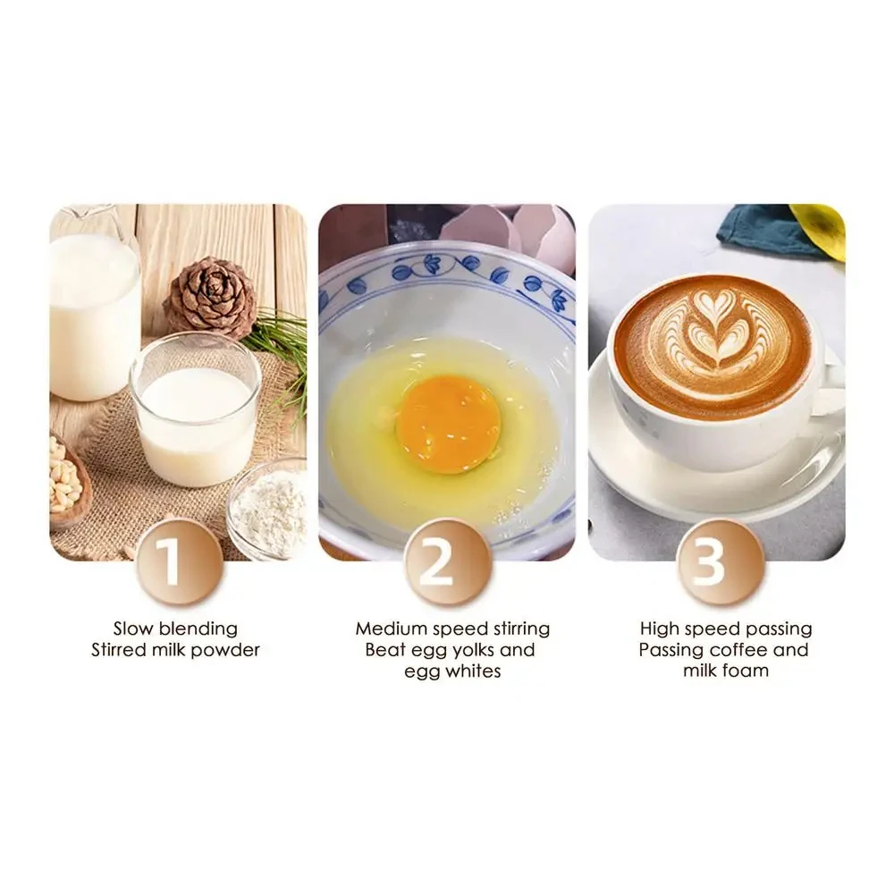 1 우유 거품기, 휴대용 믹서, 충전식 전기 믹서, 음료 커피 머신, 3단 케이크 크림 머신, 주방 믹서