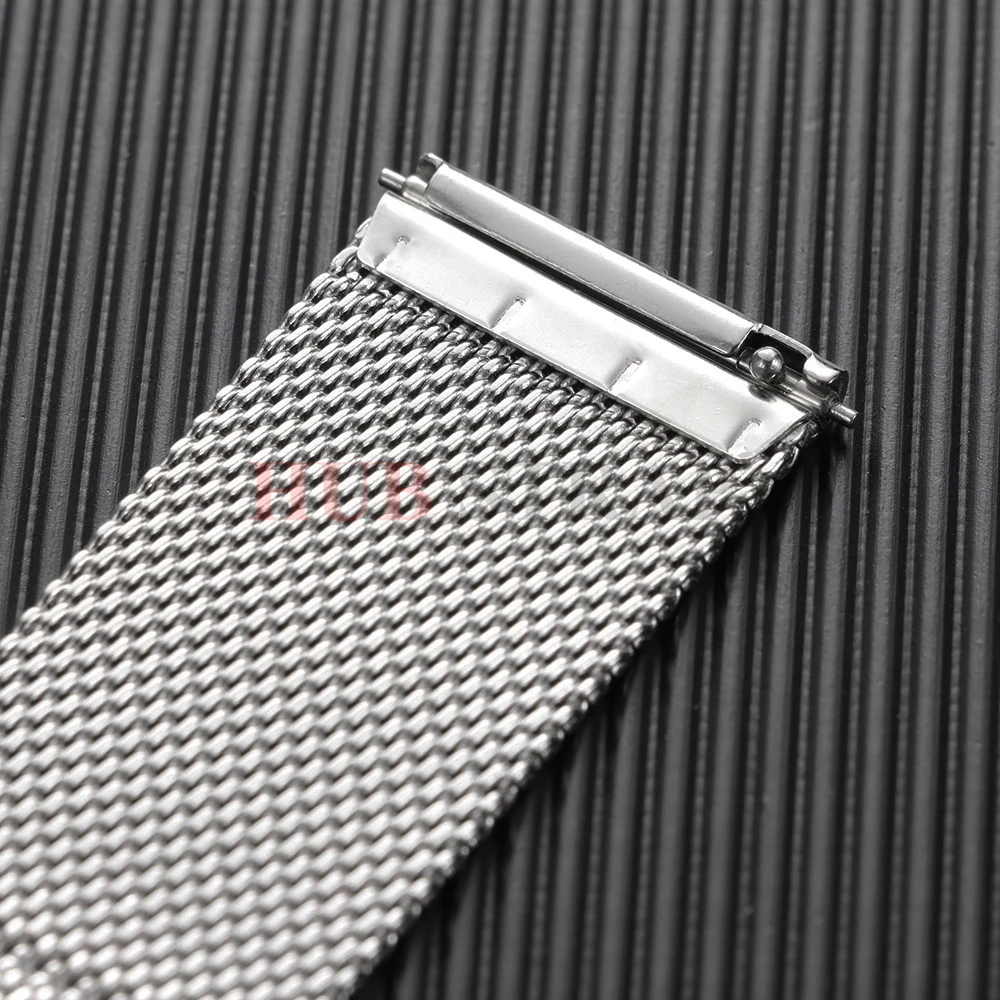 0.6mm Milanese Strap 12/14/16/18/19/20/22/24mm General Use Quick Release Watchband Stainless Steel Band for Omega Belt Men Women